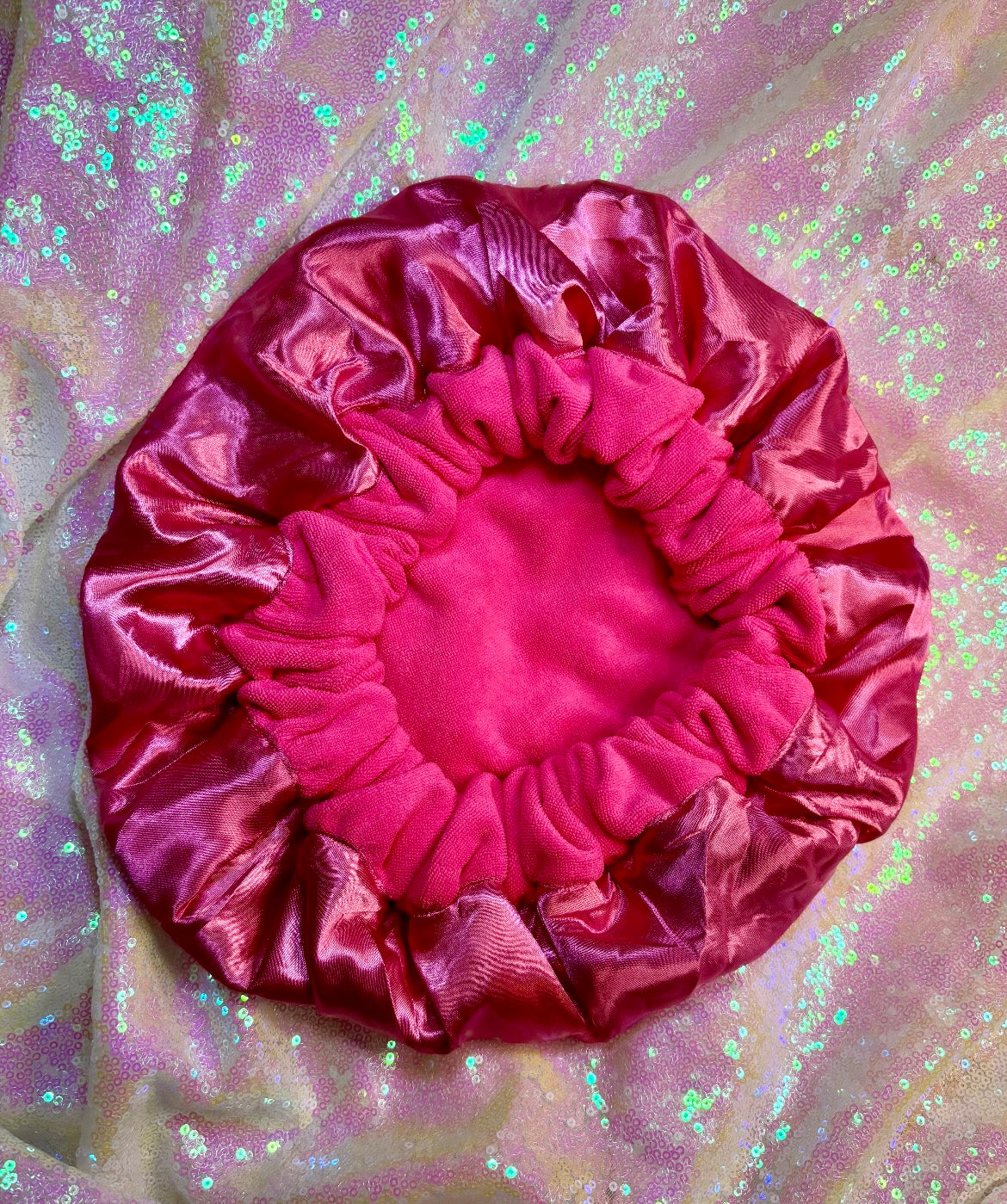 Satin Towel Bonnet