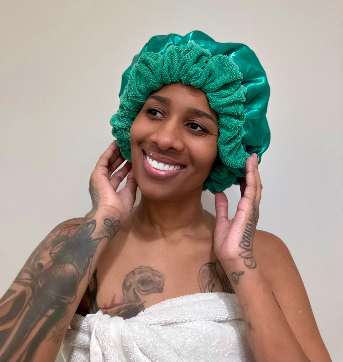 Satin Towel Bonnet