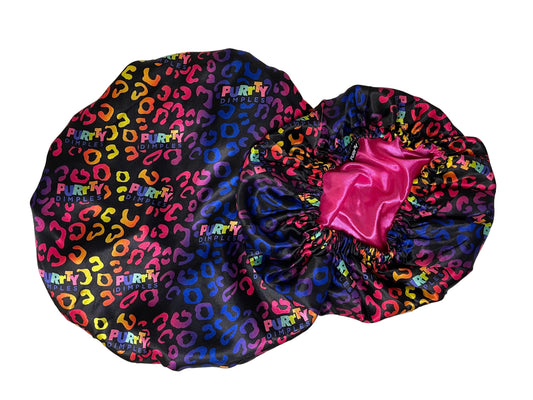 Colorful Leopard Bonnet (Pre-Order)