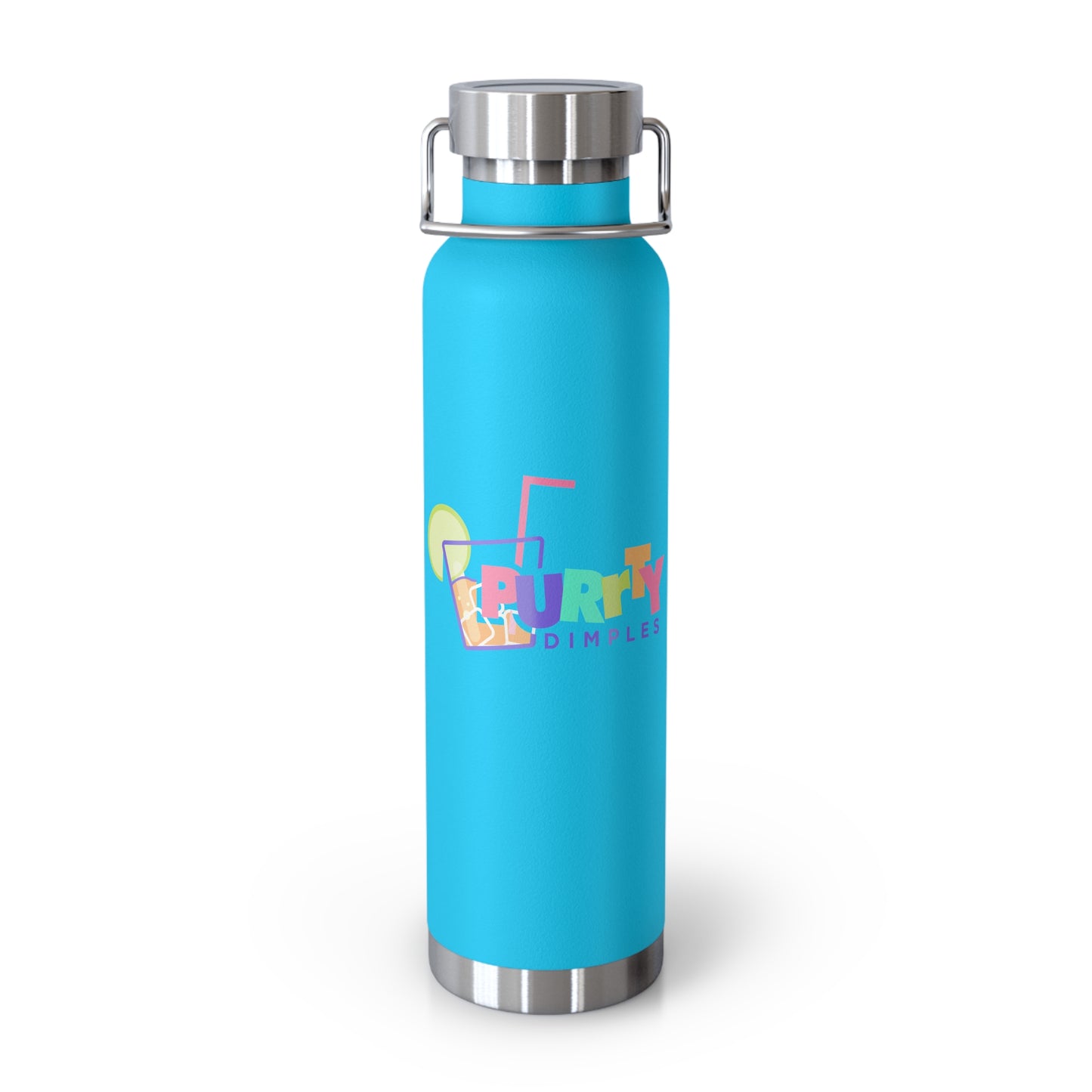 Purrty Dimples Water Bottle 22oz