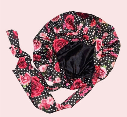 Pretty Purrty Roses Bonnet